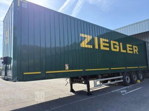 LECITRAILER SREM FOURGON 3 ESSIEUX VERT GM-108-YW