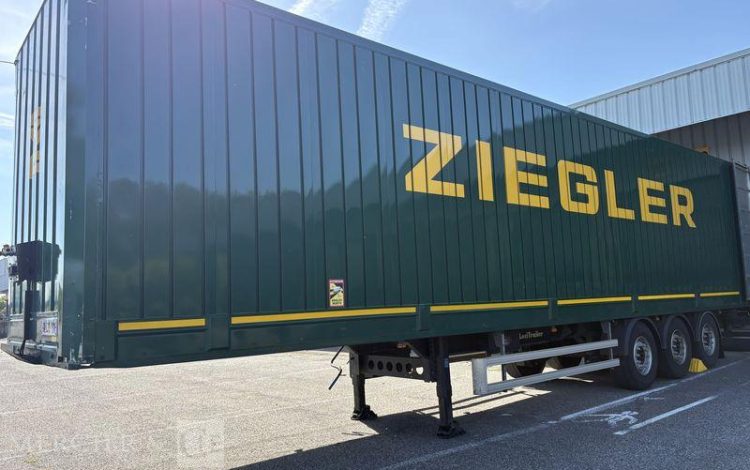 LECITRAILER SREM FOURGON 3 ESSIEUX VERT GM-108-YW