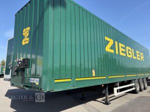 LECITRAILER SREM FOURGON 3 ESSIEUX 38T VERT GN-927-KQ