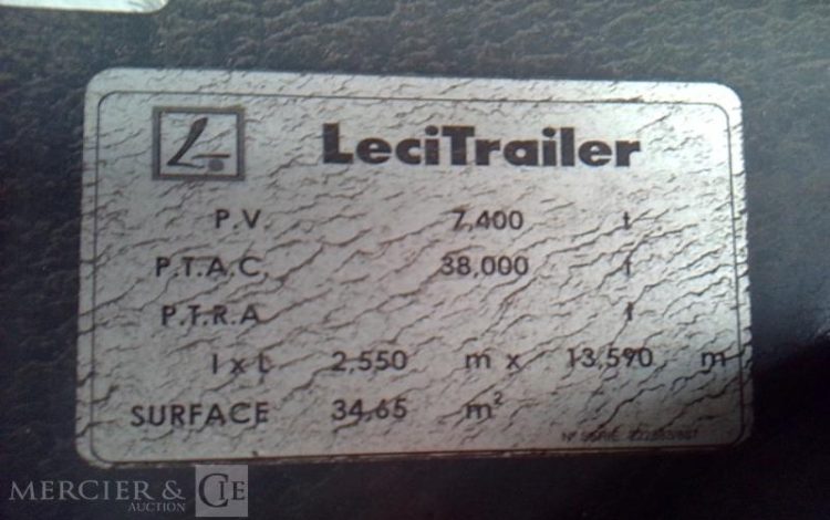 LECITRAILER SEMI REMORQUE  GS-178-WD