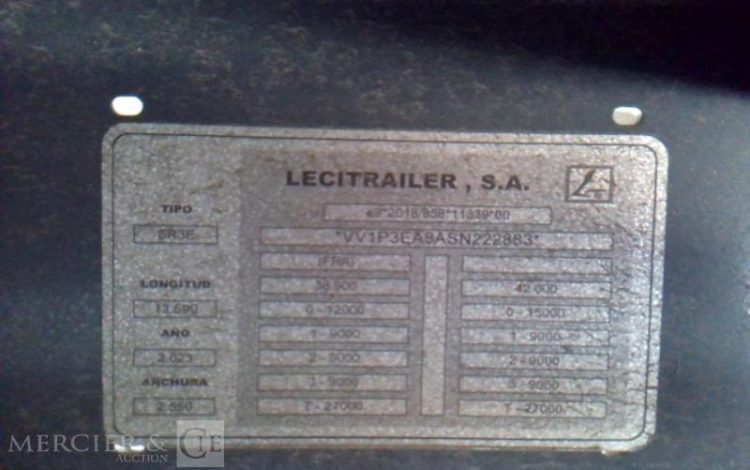 LECITRAILER SEMI REMORQUE  GS-178-WD