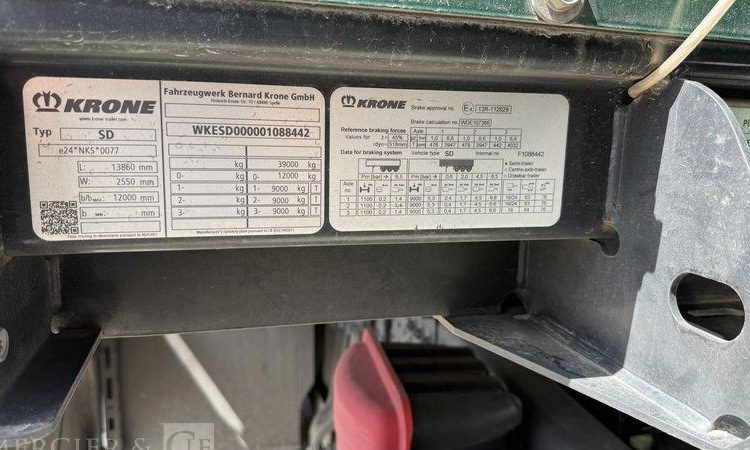 KRONE SREM PLSC 3 ESSIEUX 39T VERT GS-304-NV