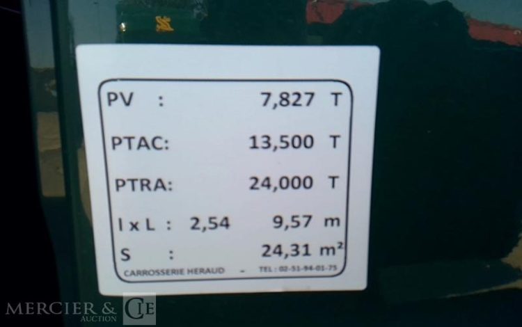 MERCEDES ATEGO 1324 PORTEUR HAYON  – 4X2 – PTAC 13T5  GZ-458-LJ