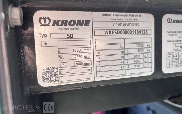 KRONE SREM PLSC 3 ESSIEUX 39T VERT HA-132-HE
