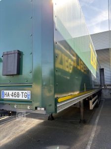 LECITRAILER SREM FOURGON 3 ESSIEUX VERT HA-468-TG
