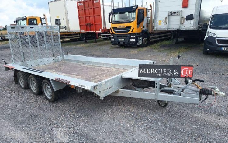 TEMARED REMORQUE PORTE ENGIN BUILDER 3 – 3 ESSIEUX – PTAC : 3,5 TONNES –  HC-640-PL