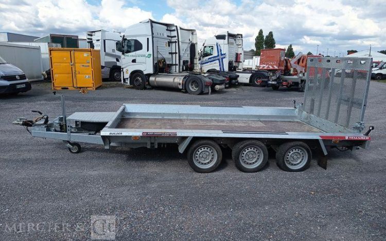 TEMARED REMORQUE PORTE ENGIN BUILDER 3 – 3 ESSIEUX – PTAC : 3,5 TONNES –  HC-640-PL