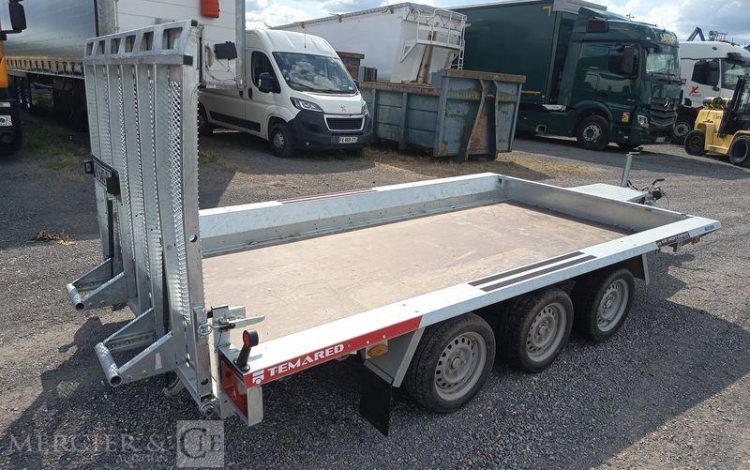 TEMARED REMORQUE PORTE ENGIN BUILDER 3 – 3 ESSIEUX – PTAC : 3,5 TONNES –  HC-640-PL