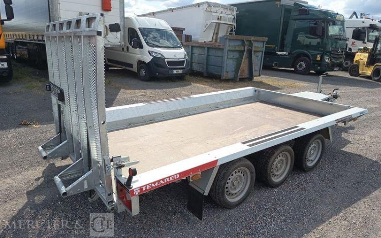 TEMARED REMORQUE PORTE ENGIN BUILDER 3 – 3 ESSIEUX – PTAC : 3,5 TONNES –  HC-640-PL