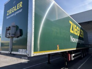 FRUEHAUF SREM FOURGON 3 ESSIEUX VERT HD-438-ZW