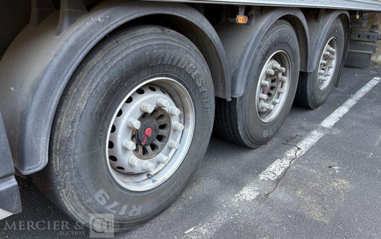 LECITRAILER SREM FOURGON 3 ESSIEUX VERT HE-374-YR