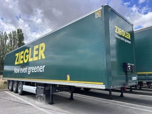 LECITRAILER SREM FOURGON 3 ESSIEUX 38T VERT HF-036-AX