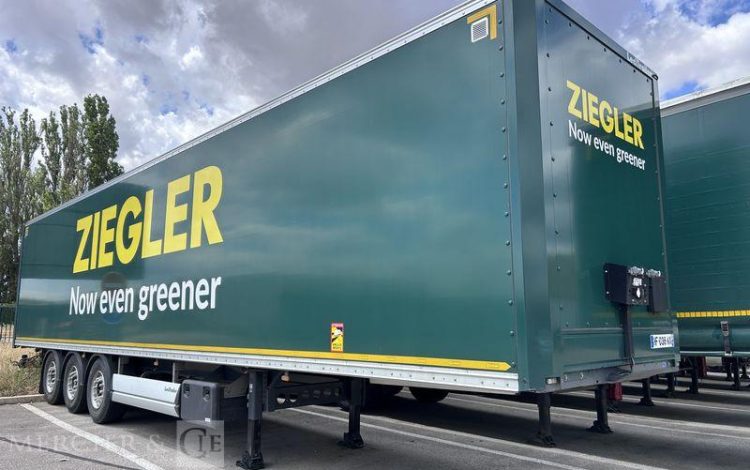 LECITRAILER SREM FOURGON 3 ESSIEUX 38T VERT HF-036-AX