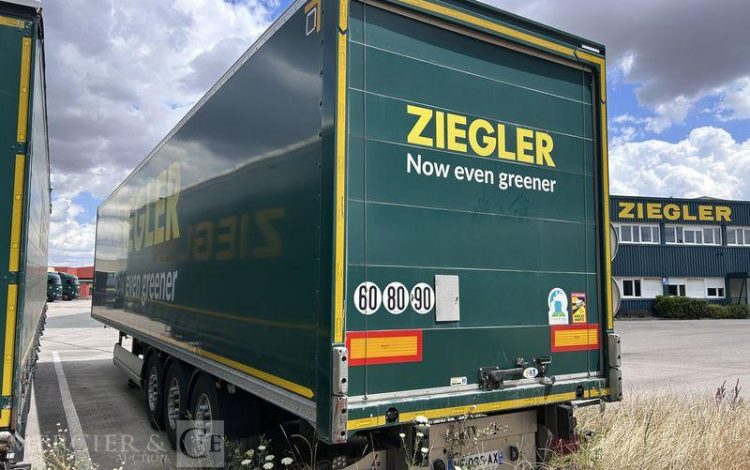 LECITRAILER SREM FOURGON 3 ESSIEUX 38T VERT HF-036-AX