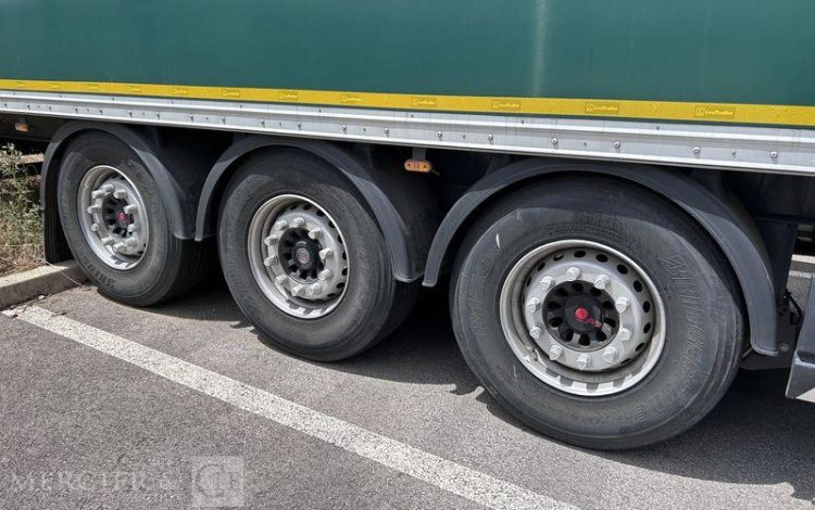 LECITRAILER SREM FOURGON 3 ESSIEUX 38T VERT HF-036-AX