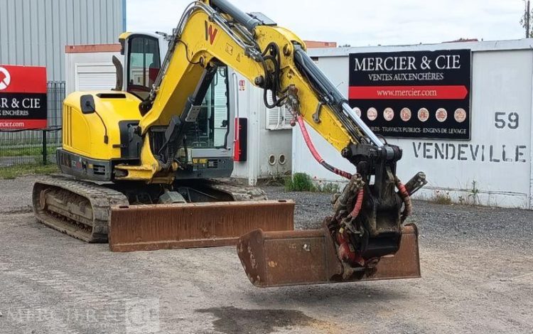 WACKER NEUSON PELLE SUR CHENNILLES EZ80 8,4 TONNES – DIESEL -1832 HEURES –  ANNEE 2021  WN01867