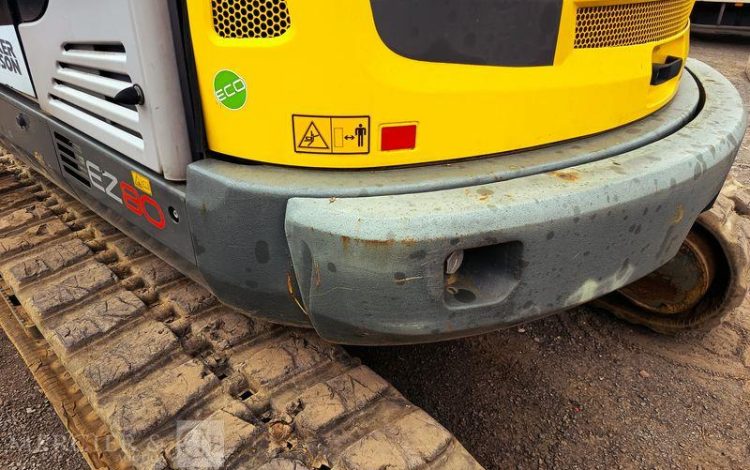 WACKER NEUSON PELLE SUR CHENNILLES EZ80 8,4 TONNES – DIESEL -1832 HEURES –  ANNEE 2021  WN01867
