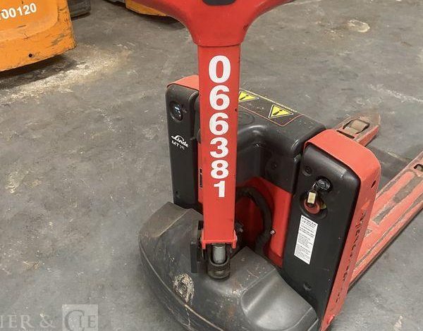 LINDE TRANSPALETTE ELECTRIQUE MT15 – CAP 1T5 – 539 HEURES ROUGE 66381