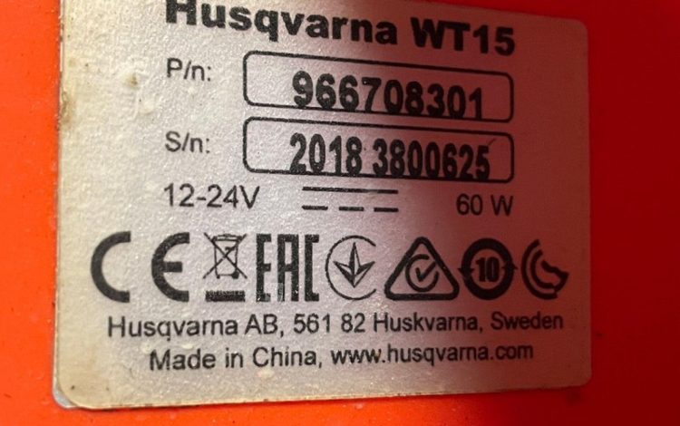 HUSQVARNA WT15I  TAN011043