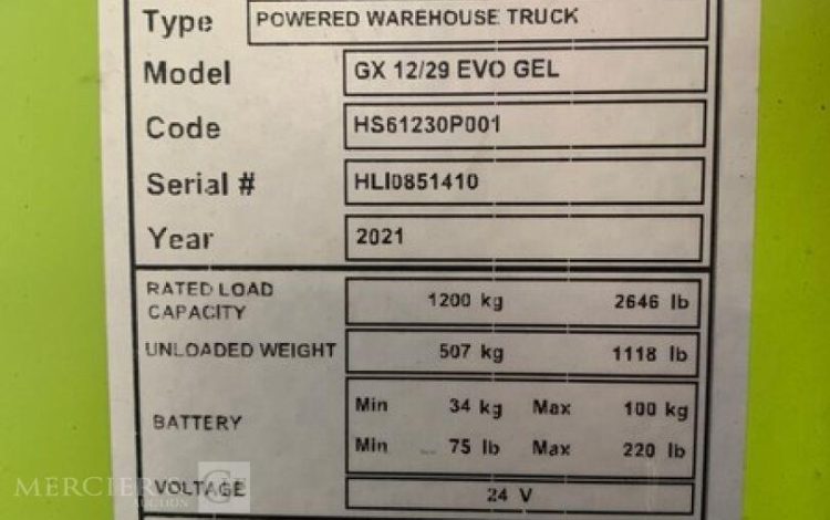 LIFTER GX 12/29 EVO GEL  GER010152