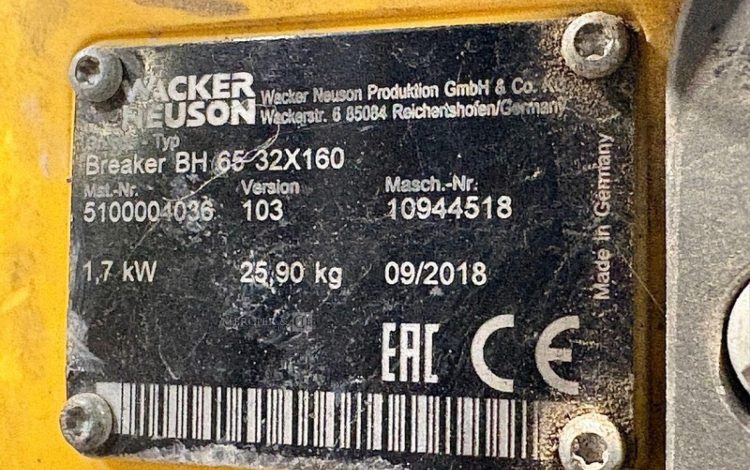 WACKER NEUSON BH 65 32X160  PIQ011203