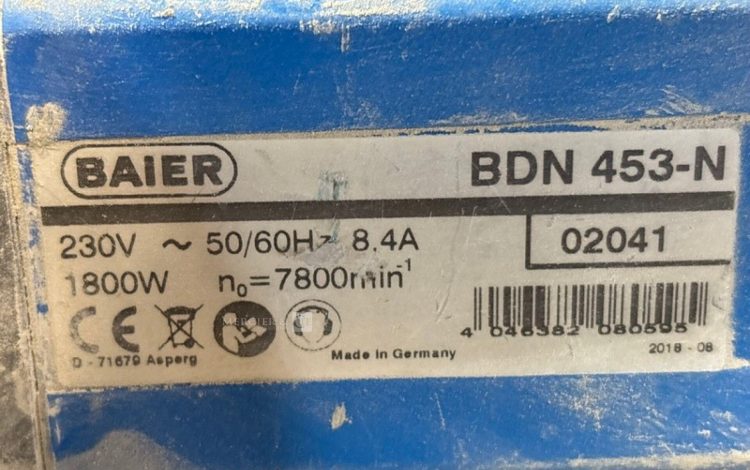 BAIER BDN 453-N  RAI010662