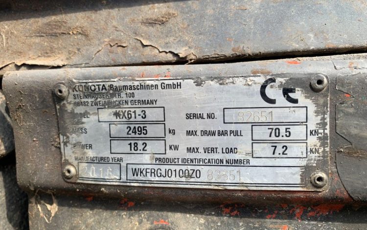 KUBOTA KX61-3  PEL747042