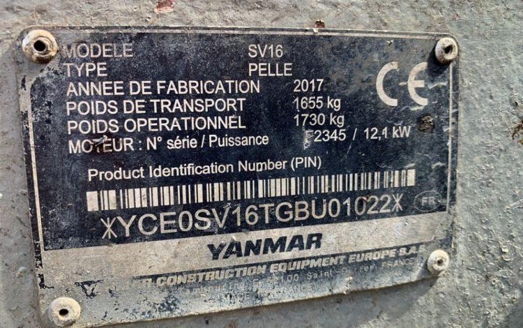 YANMAR SV16  10893