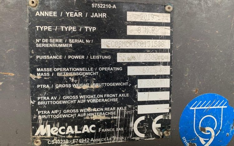 MECALAC 8MCR  14029