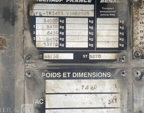 FRUEHAUF SEMI REMORQUE FOURGON  5231SV79