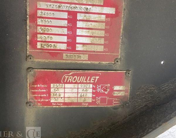 TROUILLET SEMI REMORQUE FOURGON  BZ-883-VB