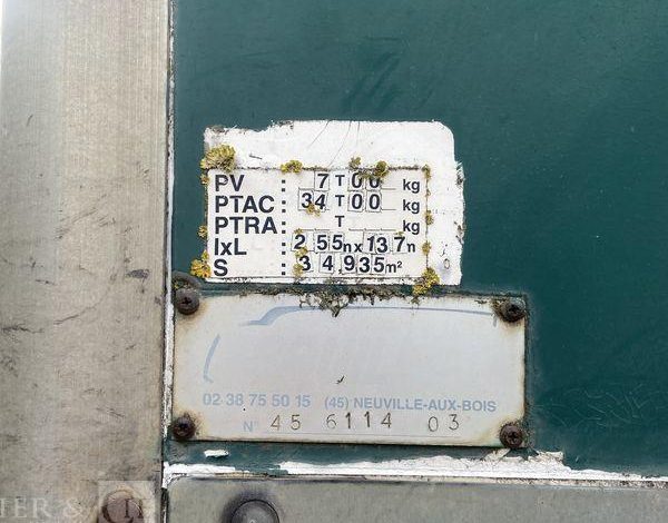 TROUILLET SEMI REMORQUE FOURGON  BZ-883-VB