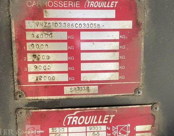 TROUILLET SEMI REMORQUE FOURGON  CA-019-NK
