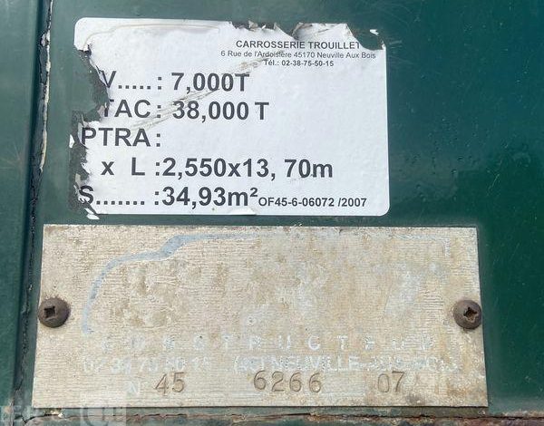 SRT SEMI REMORQUE FOURGON  DB-361-DX