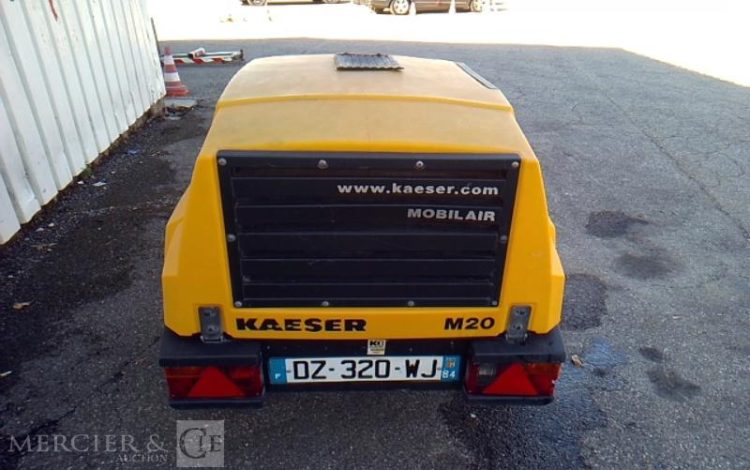 KAESER COMPRESSEUR D AIR M20 – 2000L – 7BARS – 497H – 1 ESSIEU + PTAC 570KG – AN2016  DZ-320-WJ