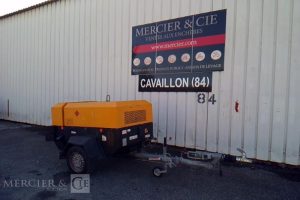 DOOSAN COMPRESSEUR D AIR 7/41 – 4100L – 7 BARS – 2720H – 1 ESSIEU – PTAC900KG  DZ-625-MC