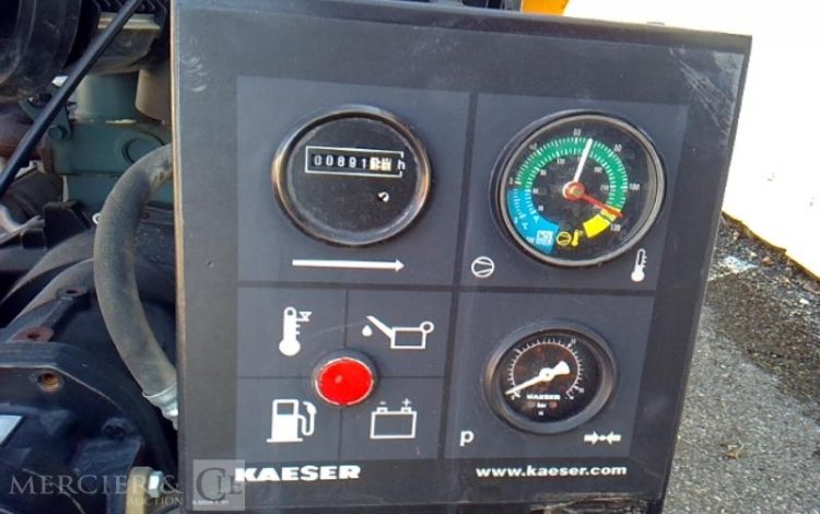 KAESER COMPRESSEUR D AIR M20 – 2000L – 7BARS – 891H – 1 ESSIEU – PTAC 570KG – AN2016  DZ-868-WK