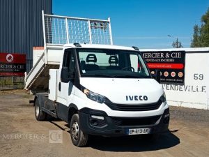 IVECO 35C12 BENNE SIMPLE CABINE COFFRE BLANC EP-613-AM
