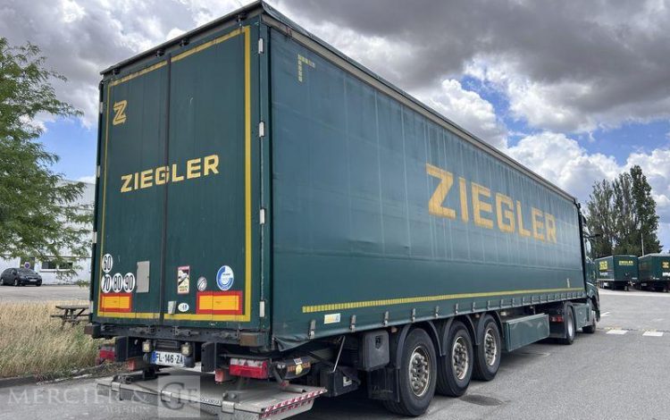 LECITRAILER SREM PLSC 3 ESSIEUX 38T VERT FL-146-ZA