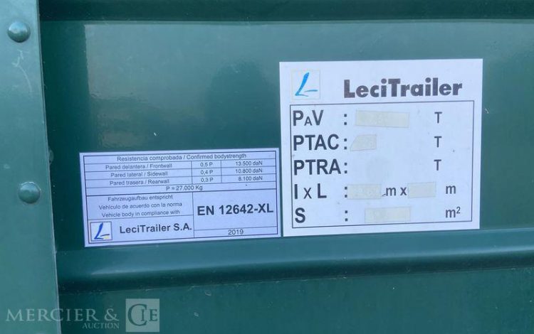 LECITRAIL SEMI REMORQUE  FL-344-ZA
