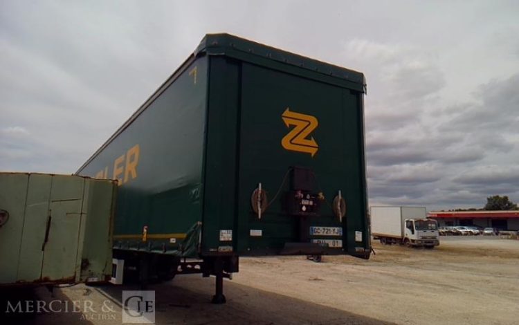 LECITRAILER SEMI REMORQUE BACHE 3 ESSIEUX PTAC 38T  GC-721-YJ