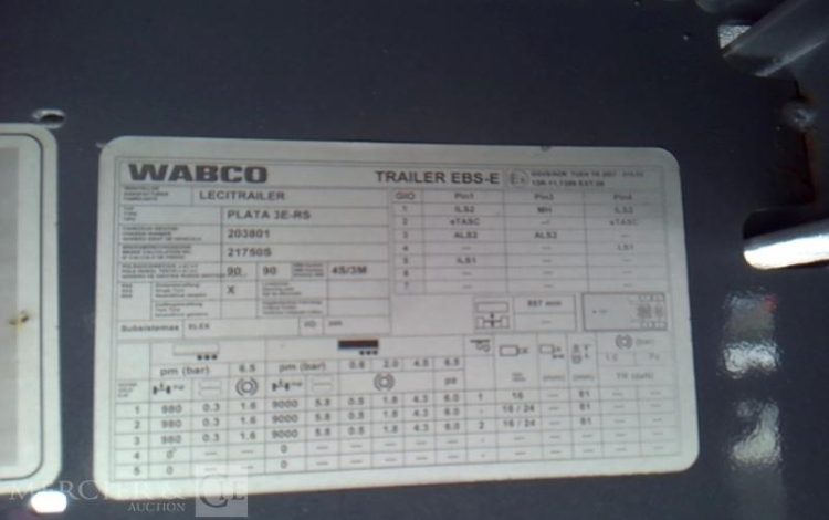 LECITRAILER SEMI REMORQUE BACHE 3 ESSIEUX PTAC 38T  GC-721-YJ