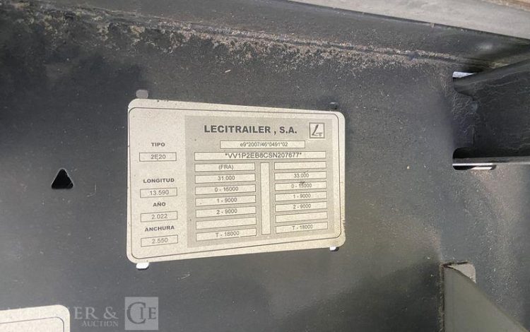 LECITRAIL SEMI REMORQUE FOURGON  GF-560-KR