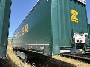 KRONE SREM PLSC 3 ESSIEUX 38T HAYON VERT GL-214-BJ