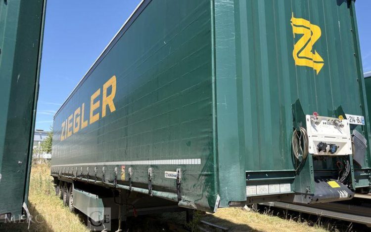 KRONE SREM PLSC 3 ESSIEUX 38T HAYON VERT GL-214-BJ