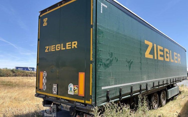 KRONE SREM PLSC 3 ESSIEUX 38T HAYON VERT GL-214-BJ