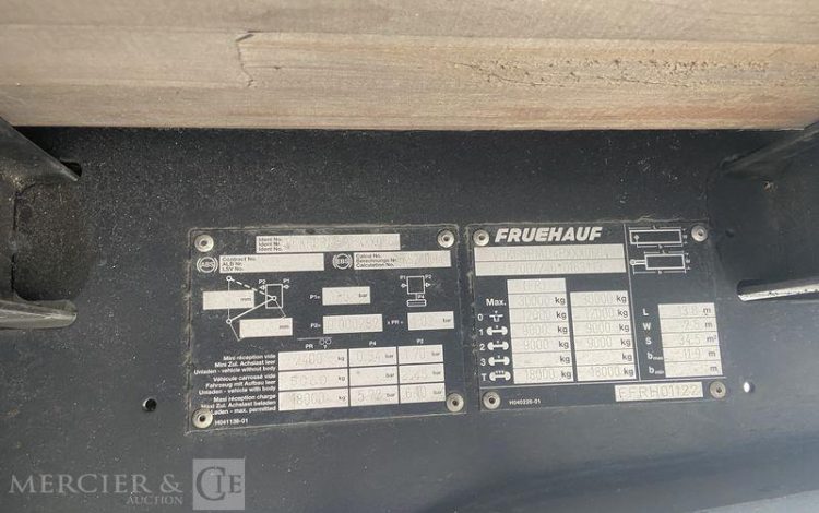 FRUEHAUF SEMI REMORQUE FOURGON  GP-032-VX