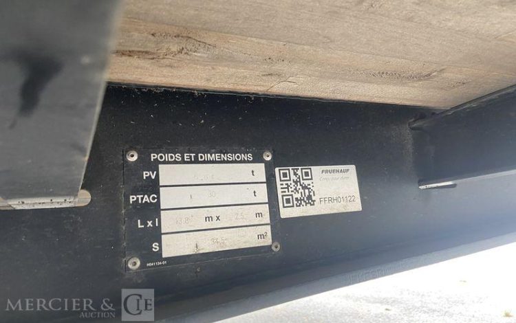 FRUEHAUF SEMI REMORQUE FOURGON  GP-032-VX