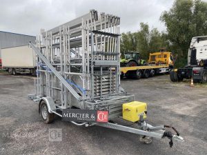 ECIM REMORQUE 1 ESSIEU – AVEC ECHAFAUDAGE COMABI R200 PROGRESS RECORD M368 – 88M2  GR-165-VX