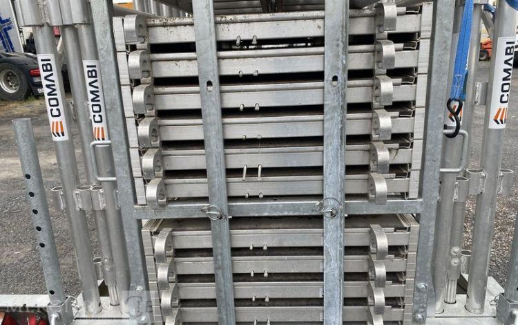 ECIM REMORQUE 1 ESSIEU – AVEC ECHAFAUDAGE COMABI R200 PROGRESS RECORD M368 – 88M2  GR-165-VX